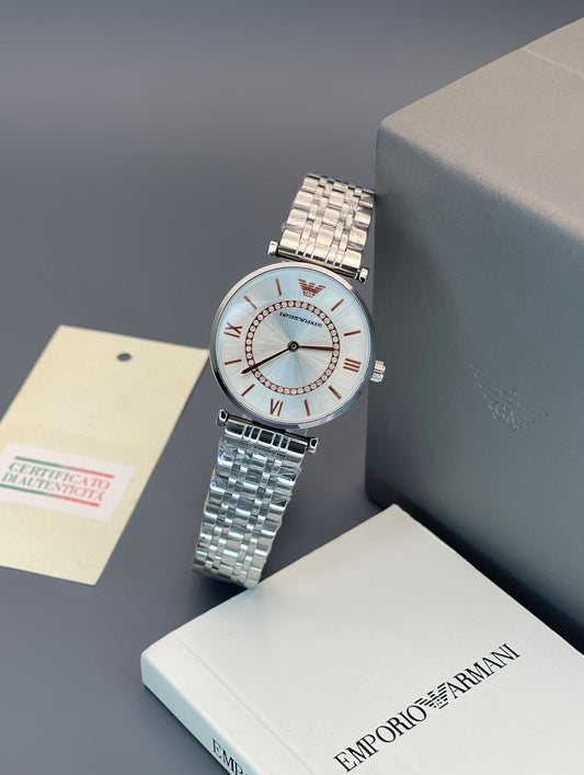 Emporio Armani Ladies Watch (Silver Dial)