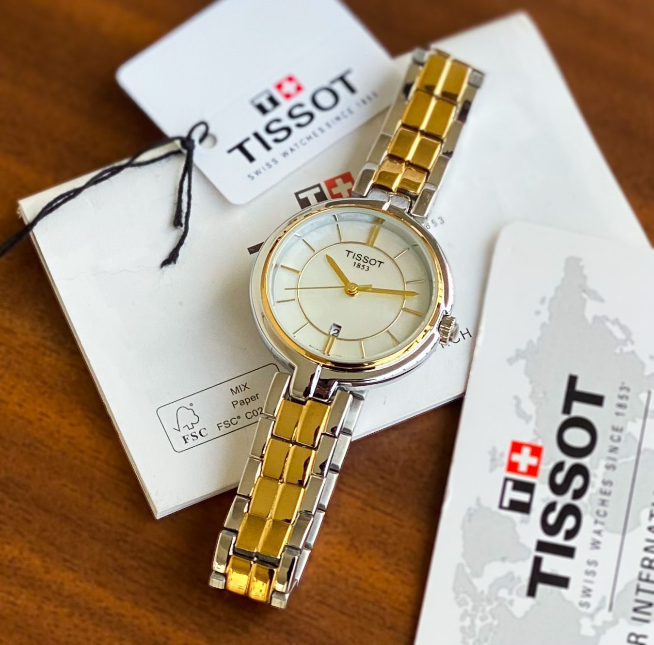 Tissot Flamingo watch